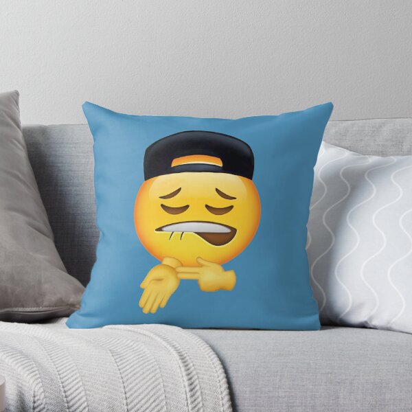 Coussin « Sheesh Emoji Ice dans mes veines pose Fuckboy », par