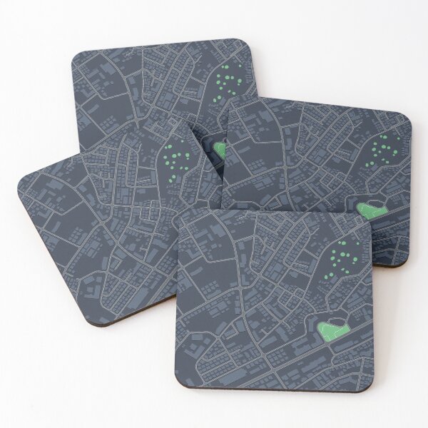 Item preview, 2D Topview Funky Map Urban City designed and sold by Peekonet.