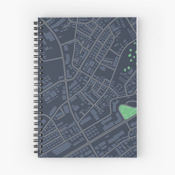 Item preview, 2D Topview Funky Map Urban City designed and sold by Peekonet.