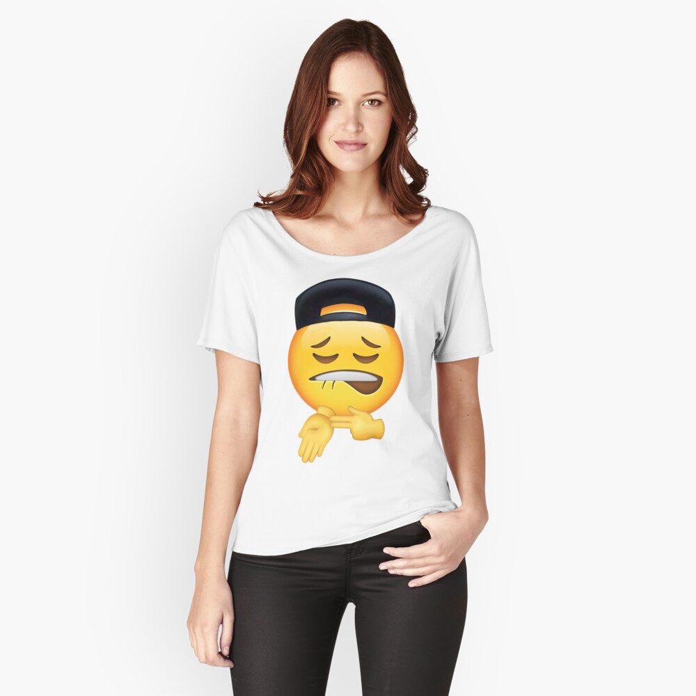  Womens Sheesh Face Meme Biting Lip And Pointing At Arm V-Neck  T-Shirt : Clothing, Shoes & Jewelry