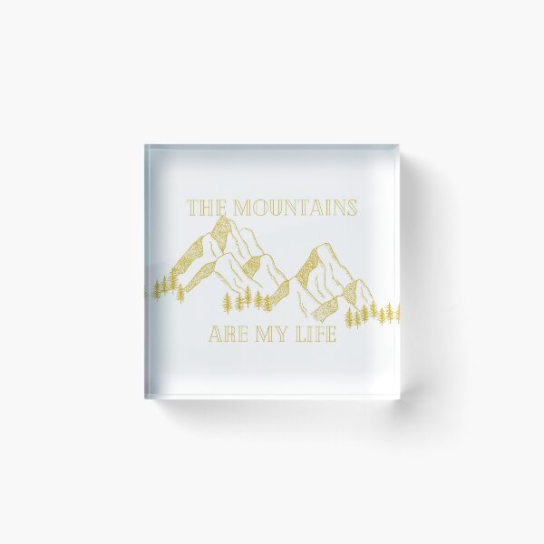 Item preview, The Mountains Are My Life/Golden Mountains and Trees designed and sold by ShaunSandhu.