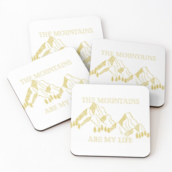 Item preview, The Mountains Are My Life/Golden Mountains and Trees designed and sold by ShaunSandhu.