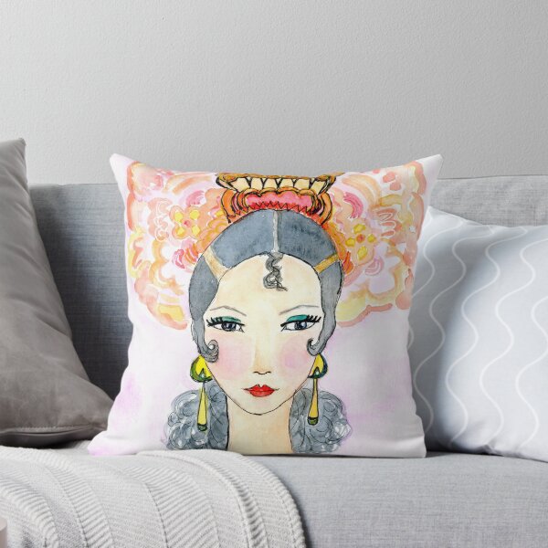 Item preview, Senorita Bonita - Original Watercolor Art designed and sold by mercedesdscott.