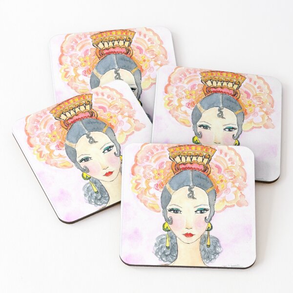 Item preview, Senorita Bonita - Original Watercolor Art designed and sold by mercedesdscott.