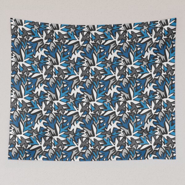 Item preview, abstract, geometric, pattern, black and blue, youth, military, creative designed and sold by fuzzyfox.