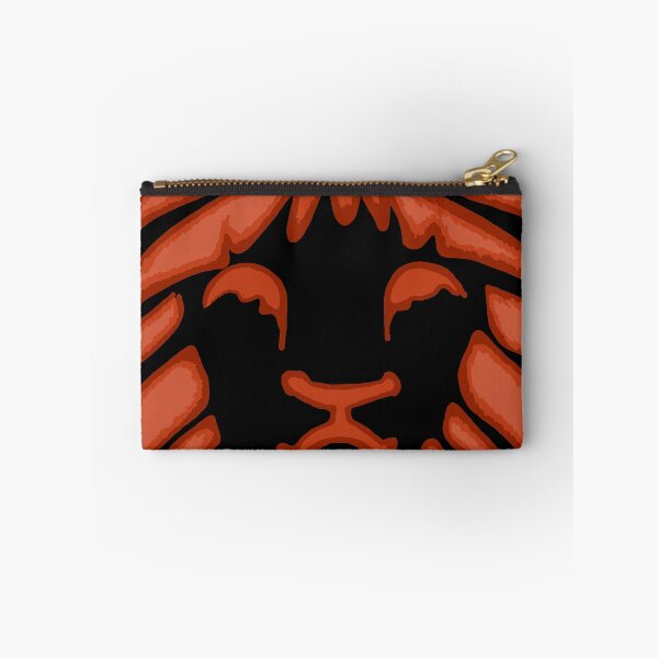 Item preview, Black Tribal African Maned Lion Illustration Orange Safari Travel Savannah Desert designed and sold by Celosia Liv.