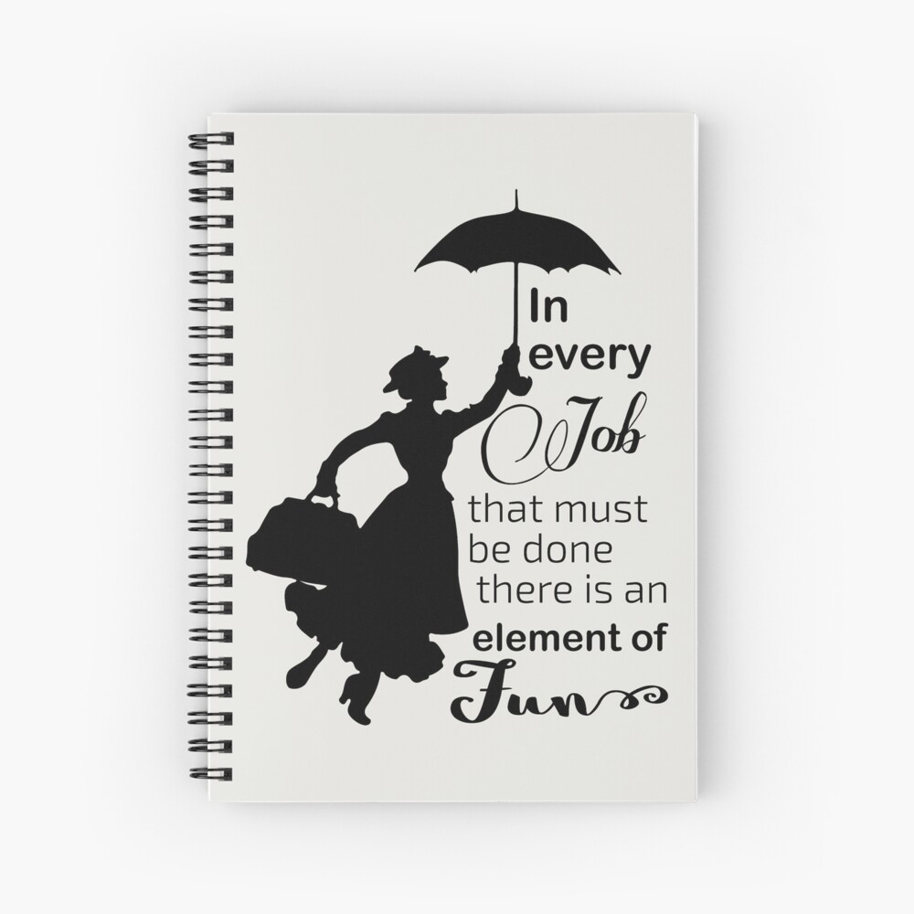 MARY POPPINS UMBRELLA PERFECT QUOTE INSPIRED NYLON DRAWSTRING