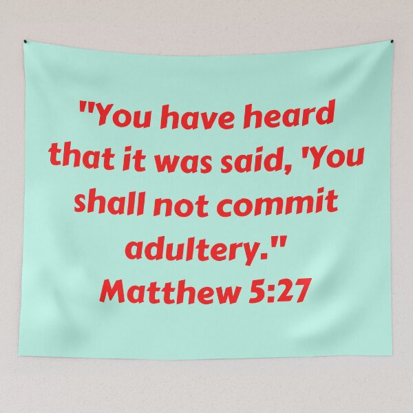 Item preview, Bible Verse Matthew 5:27 designed and sold by Prayingwarrior.