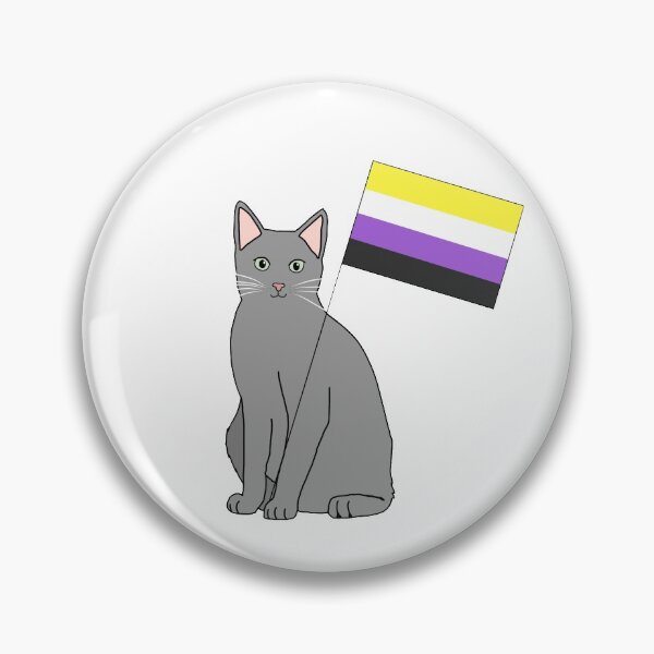 Item preview, nonbinary flag cat designed and sold by catgirlcarlee.