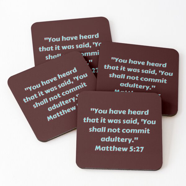 Item preview, Bible Verse Matthew 5:27 designed and sold by Prayingwarrior.