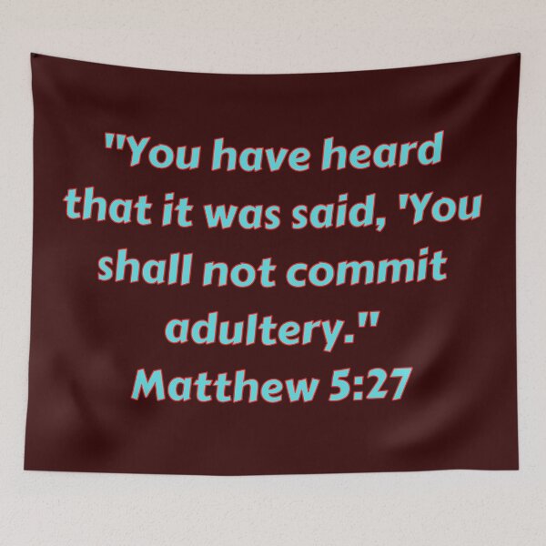 Item preview, Bible Verse Matthew 5:27 designed and sold by Prayingwarrior.