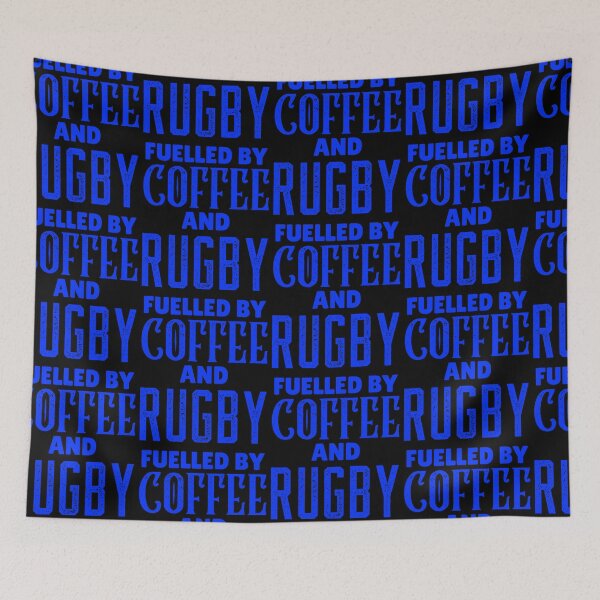 Item preview, Fuelled By Coffee And Rugby, Funny Rugby And Coffee Gift For Mum's, Dad's, Brother's, and Sister's designed and sold by BigJackTees.