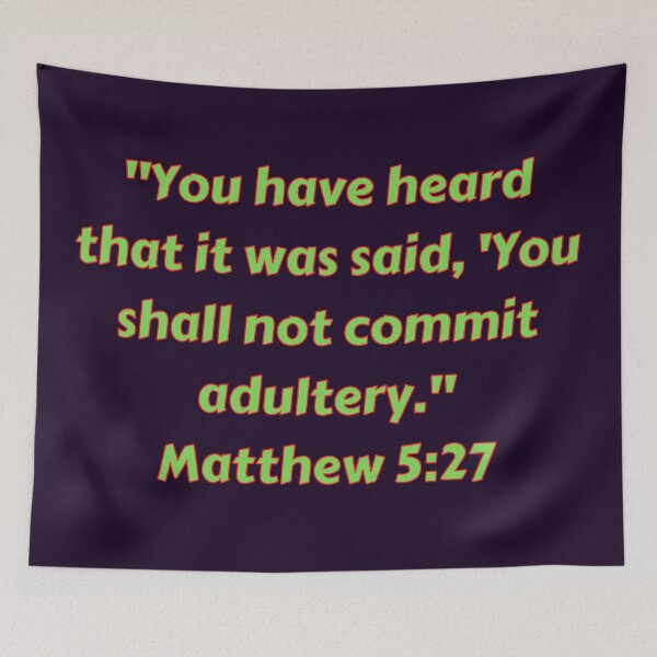 Item preview, Bible Verse Matthew 5:27 designed and sold by Prayingwarrior.