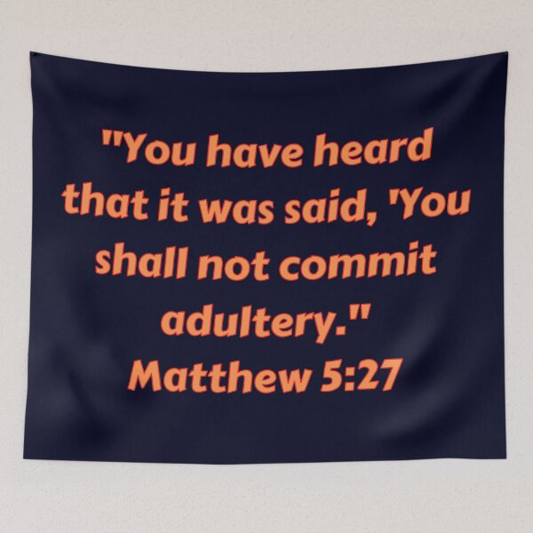 Item preview, Bible Verse Matthew 5:27 designed and sold by Prayingwarrior.