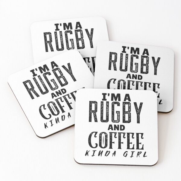 Item preview, I'm A Rugby And Coffee Kinda Girl, Funny Rugby And Coffee Gift For Mums, Aunties, Grandmothers And Sisters designed and sold by BigJackTees.