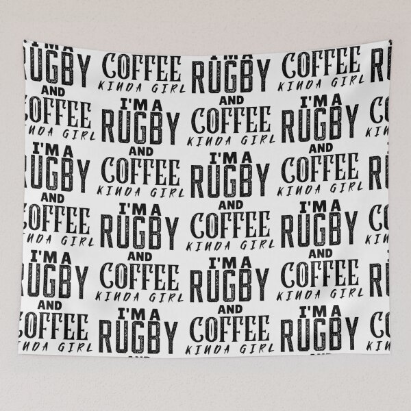 Item preview, I'm A Rugby And Coffee Kinda Girl, Funny Rugby And Coffee Gift For Mums, Aunties, Grandmothers And Sisters designed and sold by BigJackTees.
