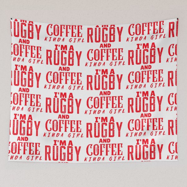 Item preview, I'm A Rugby And Coffee Kinda Girl, Funny Rugby And Coffee Gift For Mums, Aunties, Grandmothers And Sisters designed and sold by BigJackTees.