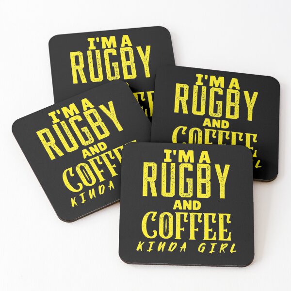 Item preview, I'm A Rugby And Coffee Kinda Girl, Funny Rugby And Coffee Gift For Mums, Aunties, Grandmothers And Sisters designed and sold by BigJackTees.