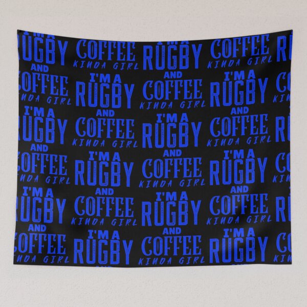 Item preview,  I'm A Rugby And Coffee Kinda Girl, Funny Rugby And Coffee Gift For Mums, Aunties, Grandmothers And Sisters designed and sold by BigJackTees.
