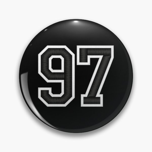 Item preview, 97 Black Jersey Sports Number ninety-seven Football 97 designed and sold by elhefe.