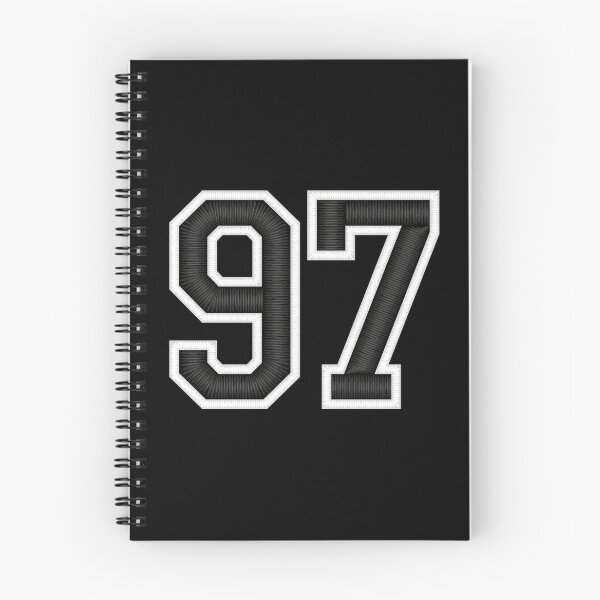 Item preview, 97 Black Jersey Sports Number ninety-seven Football 97 designed and sold by elhefe.