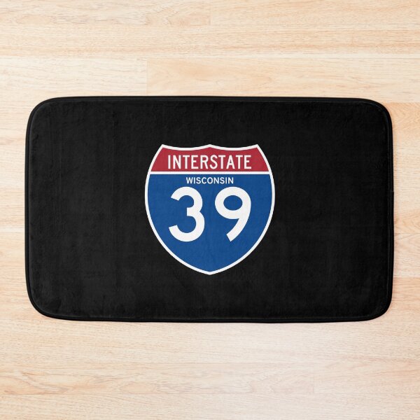 Item preview, Interstate 39 Wisconsin US Highway Shield Street Sign designed and sold by allcitymetro.