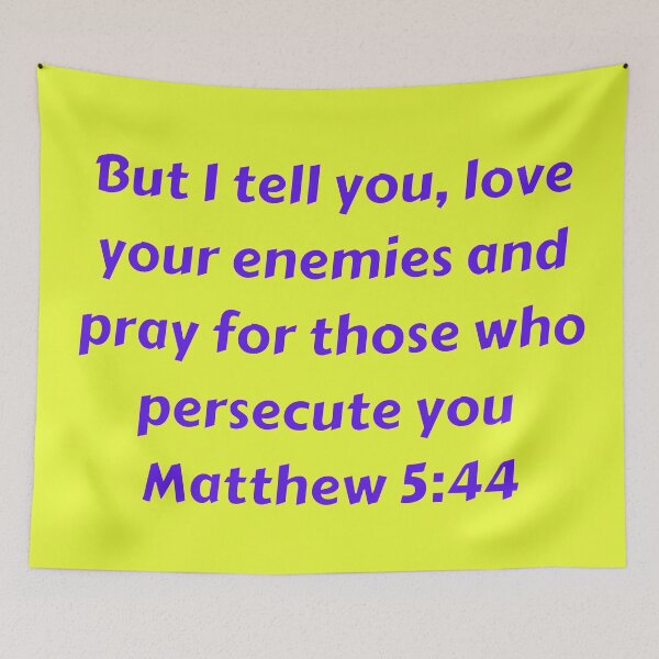 Item preview, Bible Verse Matthew 5:44 designed and sold by Prayingwarrior.