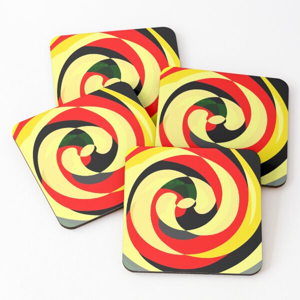Item preview, Abstract Swirl yellow red designed and sold by KeithHix.