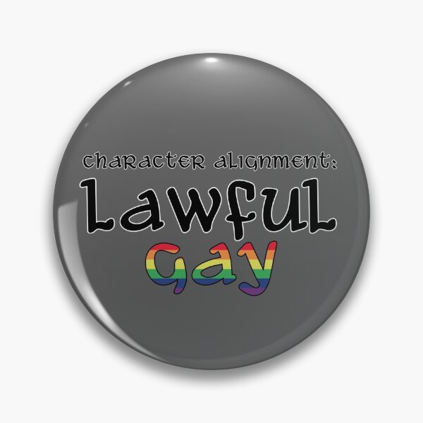 Item preview, Lawful Gay Alignment Pride designed and sold by DapperZombee.