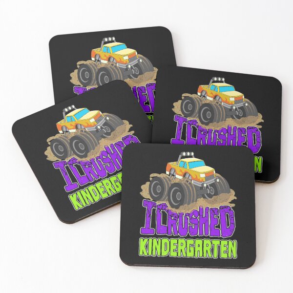 Item preview, I Crushed Kindergarten! - Monster Truck designed and sold by Da-Family-Biz.