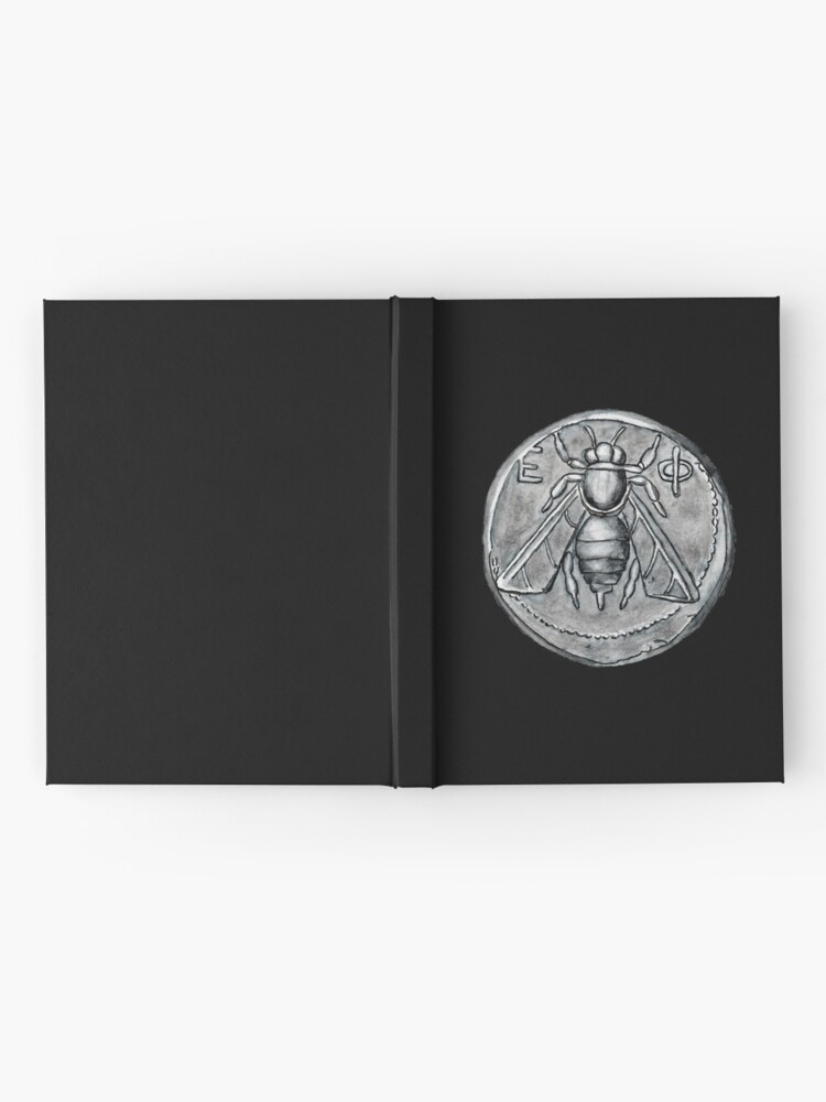 Alternate view of Ephesus Bee Coin Original Watercolor Hardcover Journal