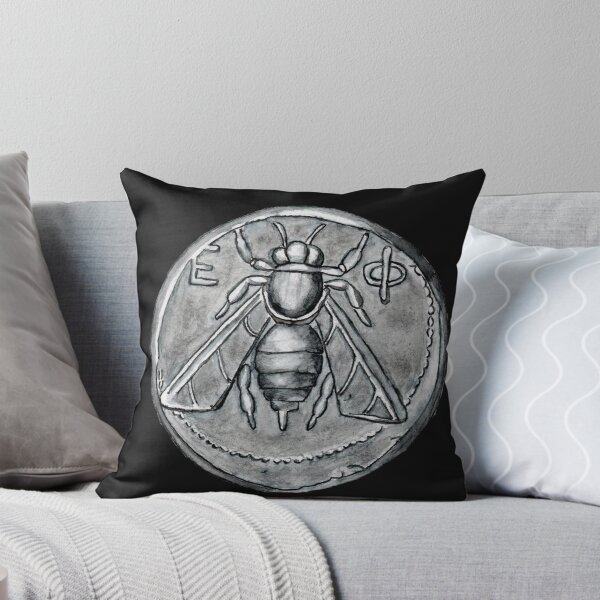 Item preview, Ephesus Bee Coin Original Watercolor designed and sold by WillowNox7.