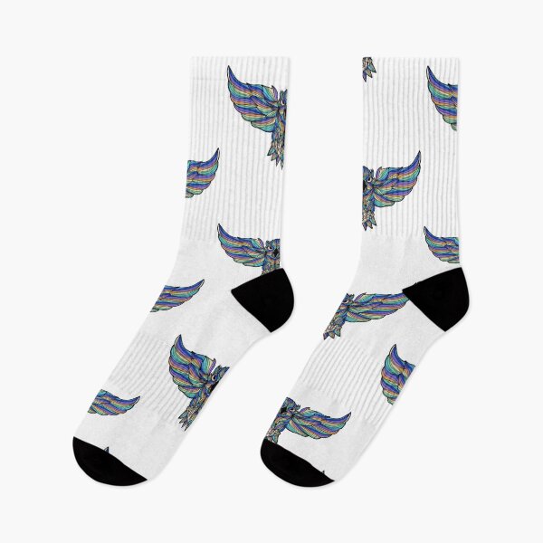 Item preview, Blue Rainbow Owl Attack designed and sold by Chubuter.