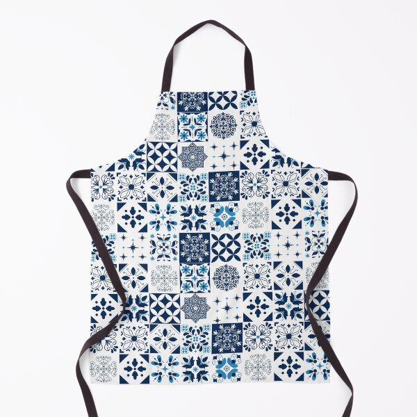 Item preview, Blue White Tiles Pattern designed and sold by Kalite.
