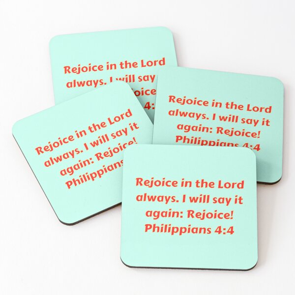 Item preview, Bible Verse Philippians 4:4 designed and sold by Prayingwarrior.