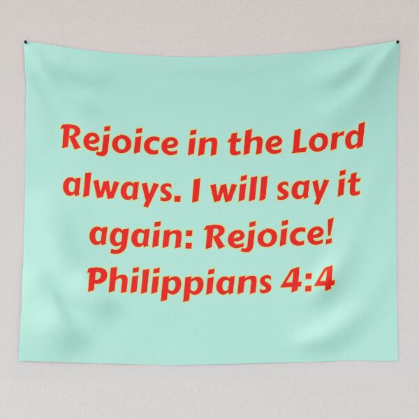Item preview, Bible Verse Philippians 4:4 designed and sold by Prayingwarrior.