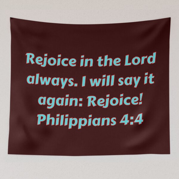 Item preview, Bible Verse Philippians 4:4 designed and sold by Prayingwarrior.