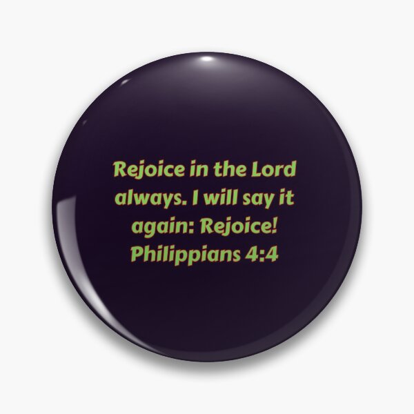 Item preview, Bible Verse Philippians 4:4 designed and sold by Prayingwarrior.