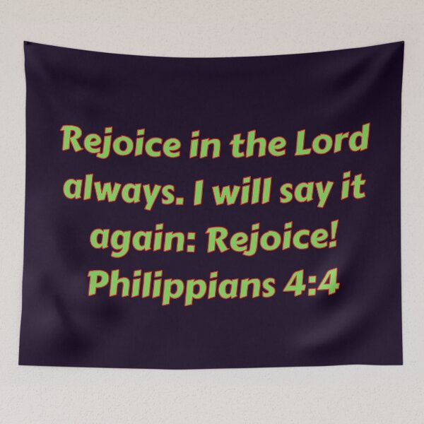 Item preview, Bible Verse Philippians 4:4 designed and sold by Prayingwarrior.