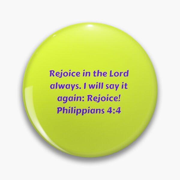 Item preview, Bible Verse Philippians 4:4 designed and sold by Prayingwarrior.