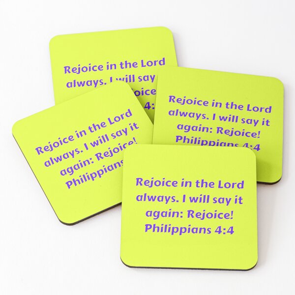 Item preview, Bible Verse Philippians 4:4 designed and sold by Prayingwarrior.