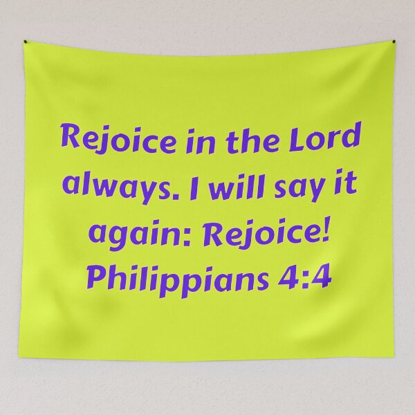 Item preview, Bible Verse Philippians 4:4 designed and sold by Prayingwarrior.