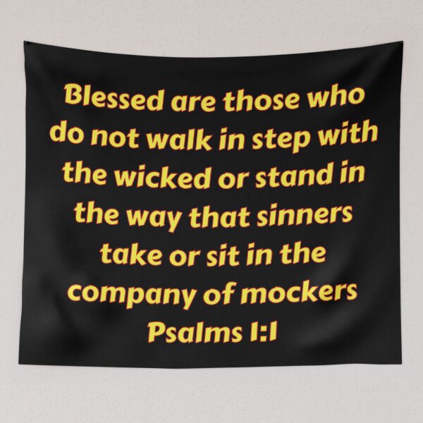 Item preview, Bible Verse Psalms 1:1 designed and sold by Prayingwarrior.
