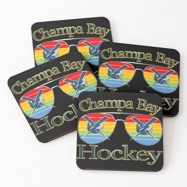 Item preview, Champa Bay Hockey Retro Sunset designed and sold by toddbrooney.