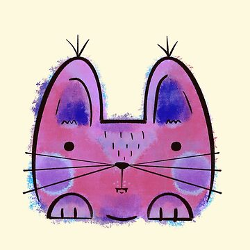 Artwork thumbnail, Purple Funny Cat by adarovai