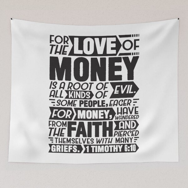 Item preview, 1 Timothy 6:10 designed and sold by plushism.