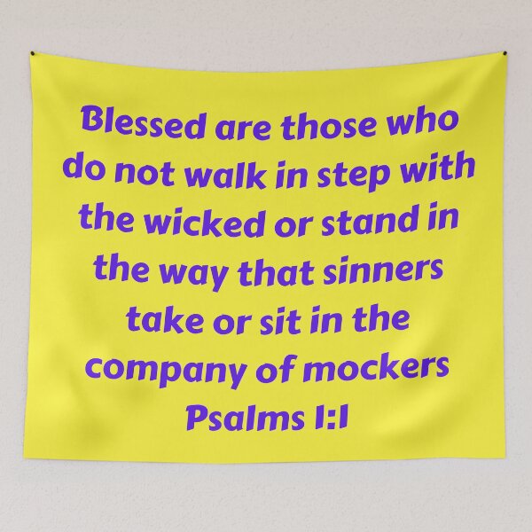 Item preview, Bible Verse Psalms 1:1 designed and sold by Prayingwarrior.
