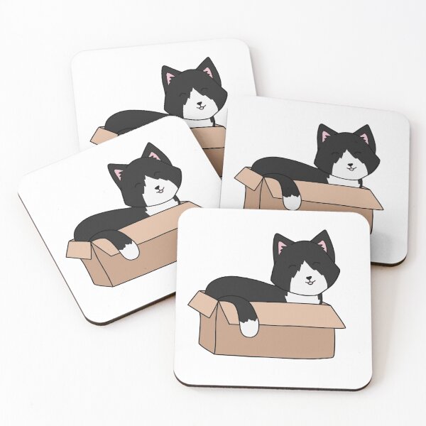 Item preview, Cat in Box designed and sold by StickerHome.