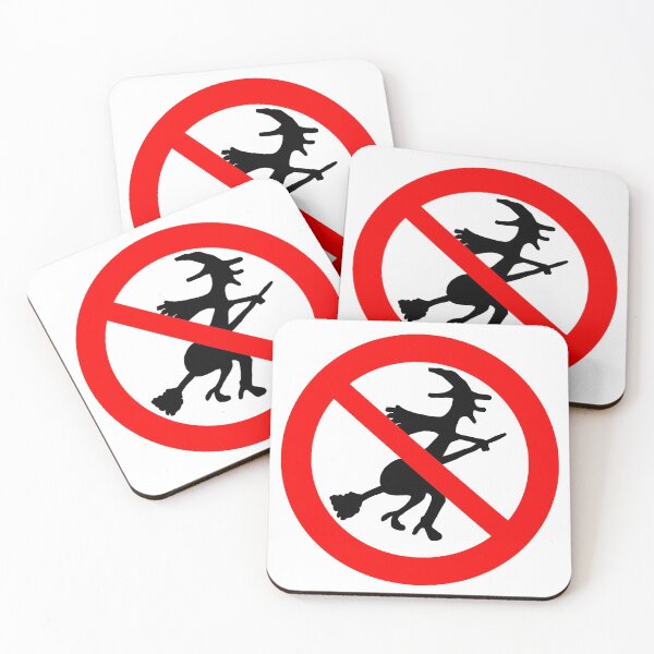 Item preview, Witches are not allowed to fly; designed and sold by StickerApe.