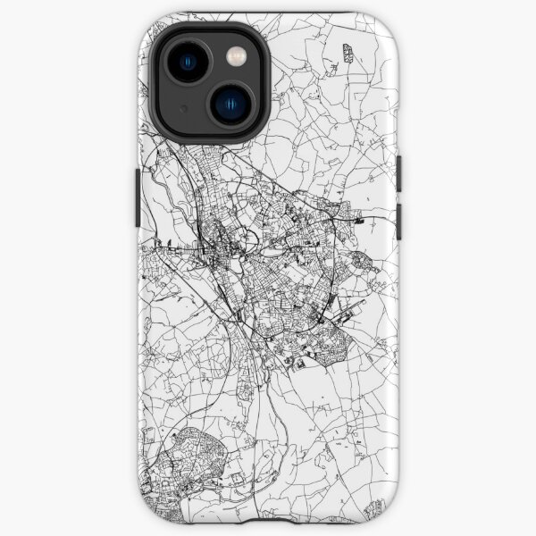 Oxford White Map iPhone Tough Case